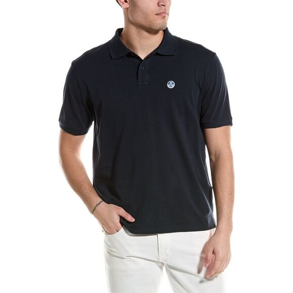 North Sails Blue Cotton Men Polo Shirt main image 0